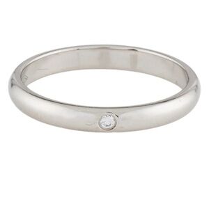 Cartier platinum diamond ring. Size 4.75. FINAL